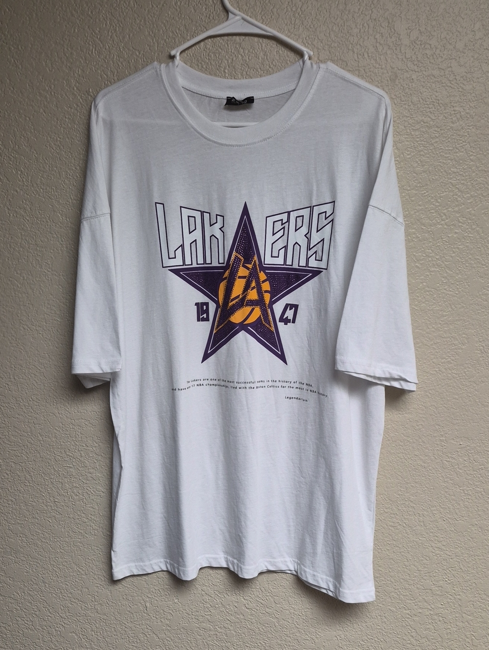 White Lakers Graphic Short Sleeve Tee
